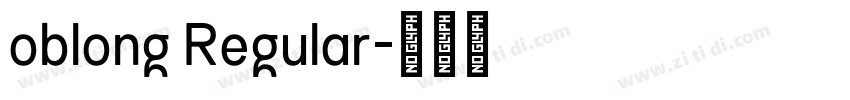oblong Regular字体转换